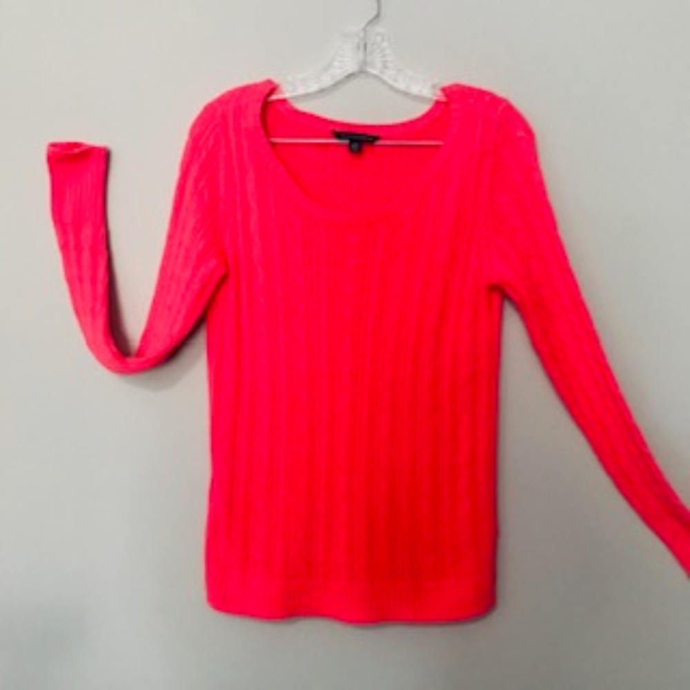 American Eagle Outfitters Neon Pink Sweater
